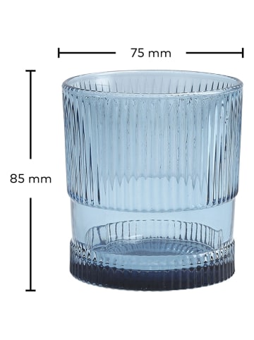 Fortessa 4er-Set: Wassergläser "NoHo" in Blau - 250 ml