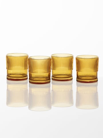Fortessa 4-delige set: waterglazen "NoHo" geel - 250 ml