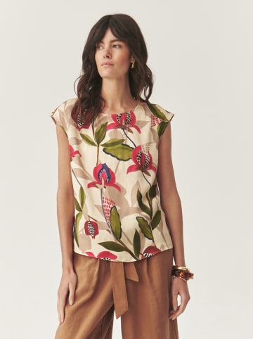 TATUUM Blousetop zandkleurig/groen/roze