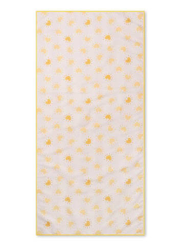 Swim Essentials Strandlaken "Flower Market" geel - (L)165 x (B)65 cm