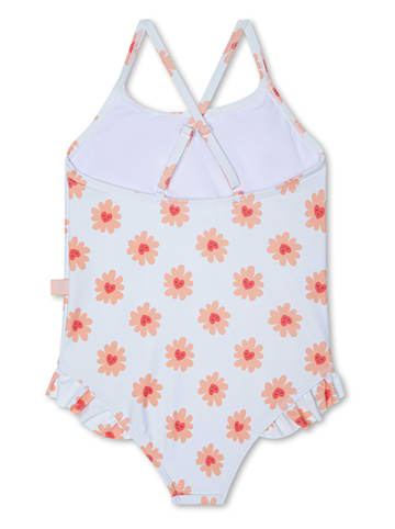 Swim Essentials Strój kąpielowy "Floral Love" w kolorze białym