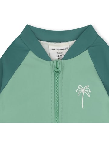 Swim Essentials Kombinezon kąpielowy "Feeling Beachy" w kolorze zielonym