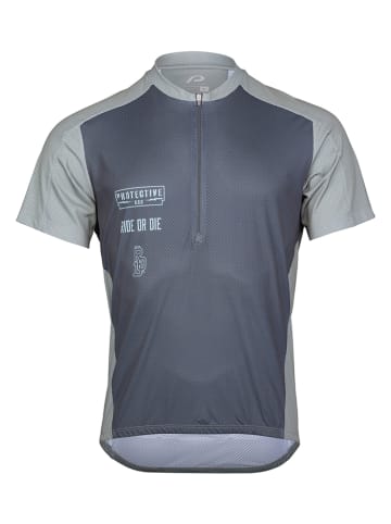 Protective Fahrradtrikot "Highwayman" in Grau/ Grün