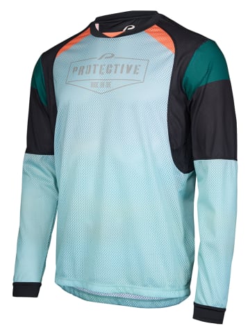 Protective Functionele longsleeve "Neon Moon" turquoise