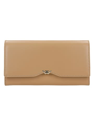 Wojas Leder-Geldbörse in Beige - (B)18 x (H)9,5 x (T)3 cm