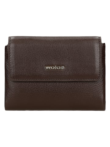 Wojas Leder-Geldbörse in Braun - (B)13 x (H)10 x (T)3 cm