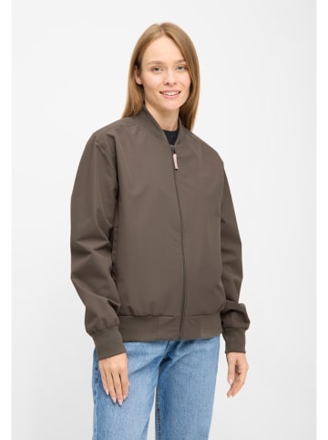 Derbe Funktionsblouson in Braun