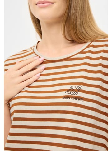 Derbe Shirt beige/lichtbruin