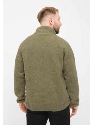Derbe Fleecejacke in Khaki