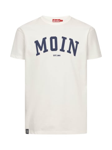 Derbe Shirt in Weiß/ Dunkelblau