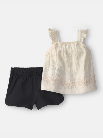 carter's 2-delige outfit crème/zwart