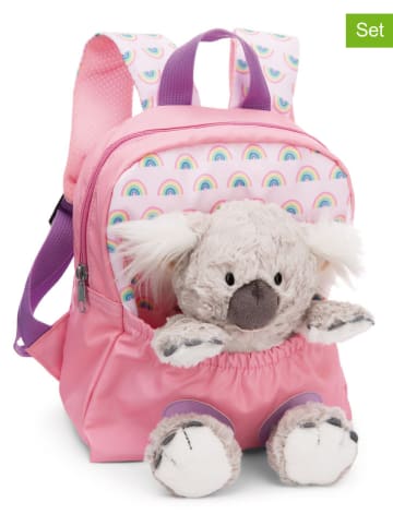NICI 2-delige set: rugzak en knuffeldier "Koala" lichtroze