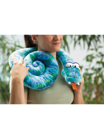 NICI Poduszka "Snake" w kolorze niebieskim - Ø 30 cm
