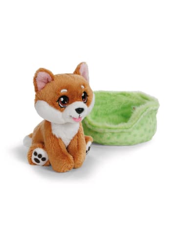 NICI Knuffeldier met mandje "Shiba Dog Inu" - vanaf de geboorte