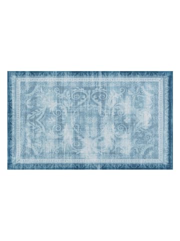 Artsy Deurmat ''Faded Blue Persian'' blauw - (L)40 x (B)70 cm