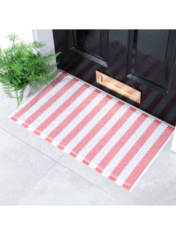 Artsy Fußmatte ''Pink Striped'' in Rosa/ Weiß - (L)40 x (B)70 cm