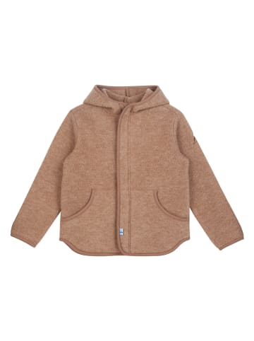 finkid Wollen fleece vest "Luonteva" lichtbruin