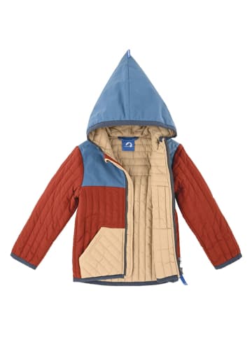 finkid Steppjacke "Tonttu Air" in Rot/ Hellblau