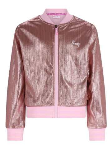 B.Nosy Sweatvest "Chloë" goudkleurig/lichtroze