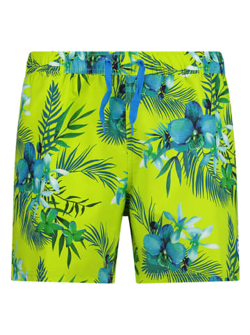 CMP Zwemshort citroengroen/blauw