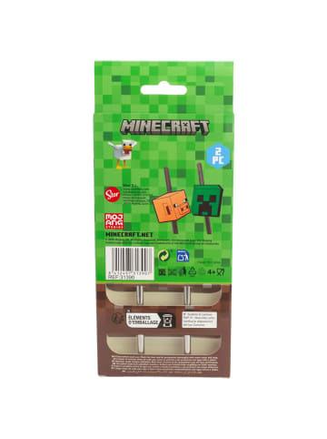 Stor Strohhalme "Minecraft" - 2 Stück