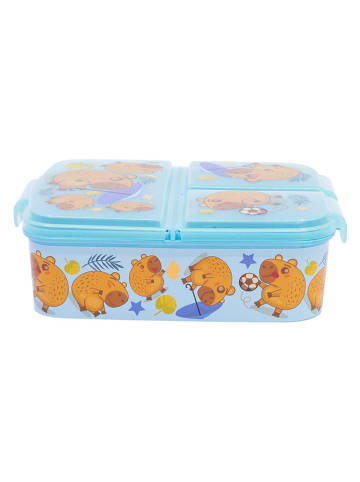 Stor Lunchbox "Capibara" in Hellblau