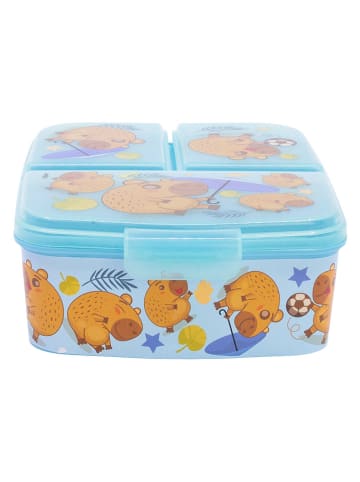 Stor Lunchbox "Capibara" in Hellblau