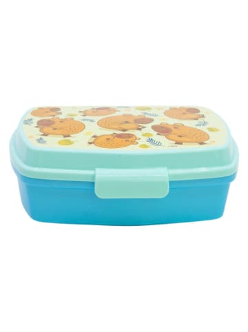 Stor Lunchbox "Capibara" in Türkis/ Hellblau