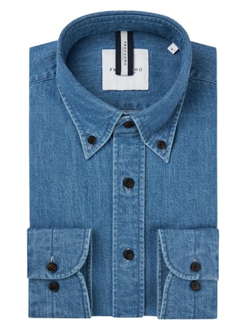 PROFUOMO Spijkerblouse - relaxed fit - blauw
