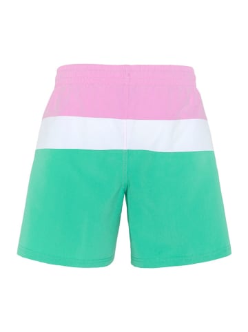 Chiemsee Zwemshort turquoise/wit/lichtroze