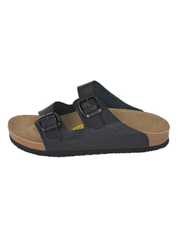 Moosefield Leder-Pantoletten in Schwarz