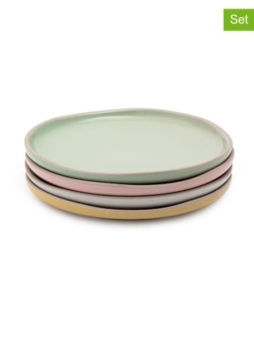 Jamie Oliver 4er-Set: Dessertteller ''Big Love'' in Bunt - Ø 19 cm