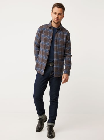 Mexx Blouse "Brushed" bruin/blauw