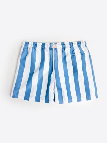 admas Zwemshorts lichtblauw/wit