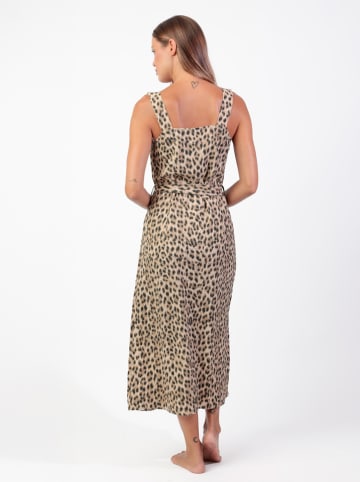 admas Kleid in Beige/ Anthrazit