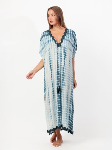 admas Kaftan blauw/wit