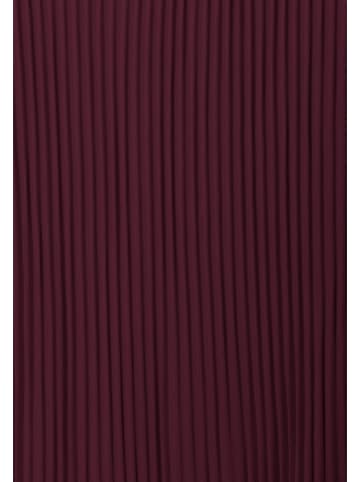 Sublevel Plisseebluse in Bordeaux