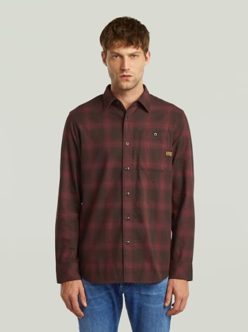 G-Star Koszula "Bristum 2.0" - Slim fit - w kolorze bordowym