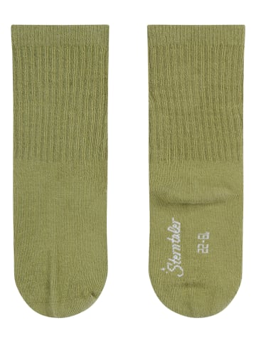 Sterntaler® 2er-Set: Socken in Khaki/ Weiß