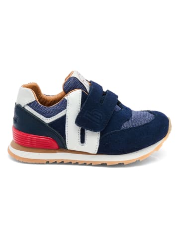 bisgaard Leder-Sneakers "Winston" in Dunkelblau