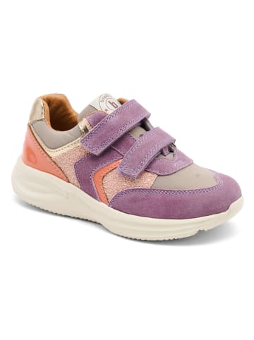 bisgaard Leren sneakers "Yuki" paars/oranje