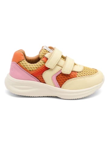 bisgaard Skórzane sneakersy "Yuki" w kolorze żółtym