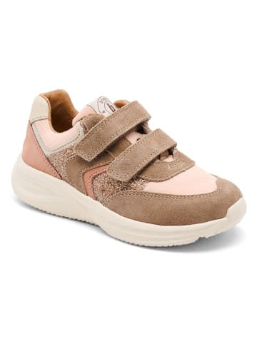 bisgaard Leren sneakers "Yuki" lichtbruin/lichtroze