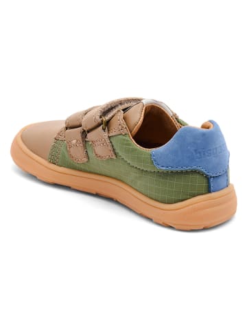 bisgaard Leren sneakers "Ricco" beige/groen