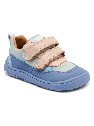 bisgaard Leren barefootschoenen "Elroy" beige/lichtblauw