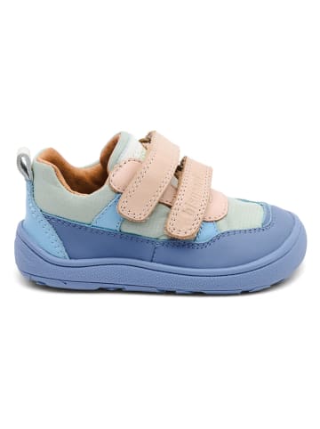 bisgaard Leren barefootschoenen "Elroy" beige/lichtblauw