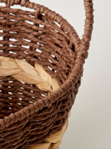 BELLA MAISON Aufbewahrungskorb ''Neroa'' in Braun - (B)29 x (H)20 x (T)24 cm