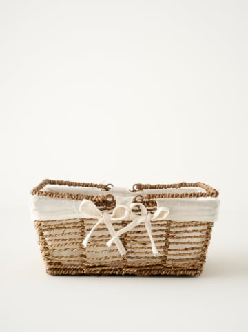 BELLA MAISON Aufbewahrungskorb ''Arden'' in Hellbraun - (B)31 x (H)13 x (T)22 cm