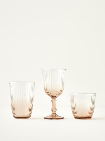 BELLA MAISON Glas ''Line'' in Hellbraun - 390 ml