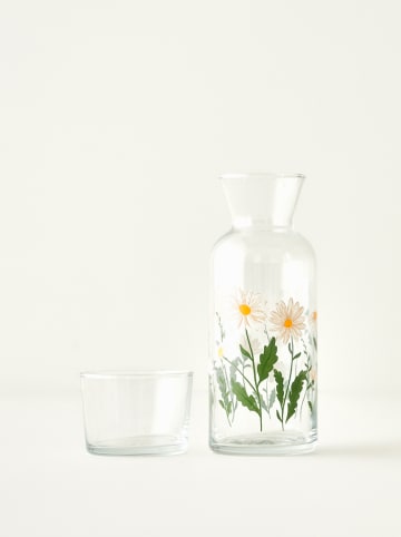 BELLA MAISON Karafka "Daisy" w kolorze biało-zielono-żółtym - 700 ml